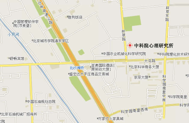 中國科學院心理研究所校園地圖